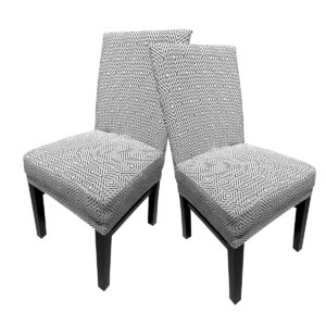 4Home Napínací potah na židli Comfort Plus Geometry, 40 – 50 cm, sada 2 ks