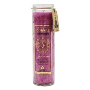 Arome Vysoká vonná svíce Chakra Spiritualita, vůně levandule, 320 g