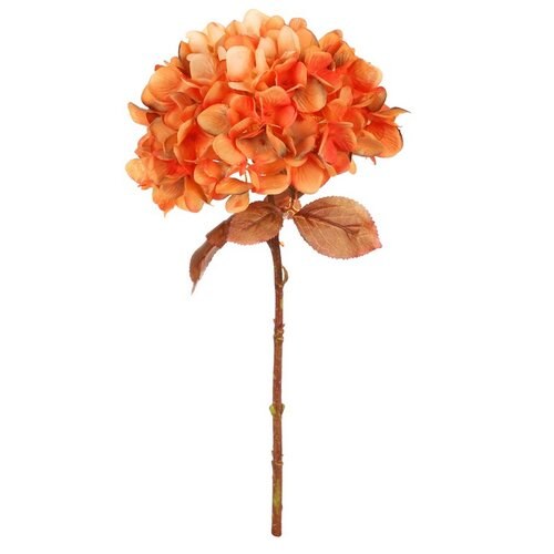 Umělá květina Hortenzie oranžová