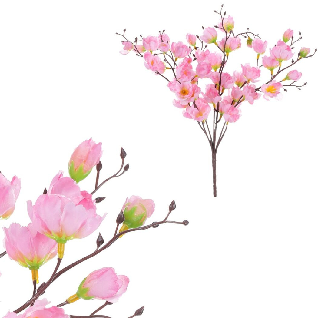 Umělé třešňové květy růžová