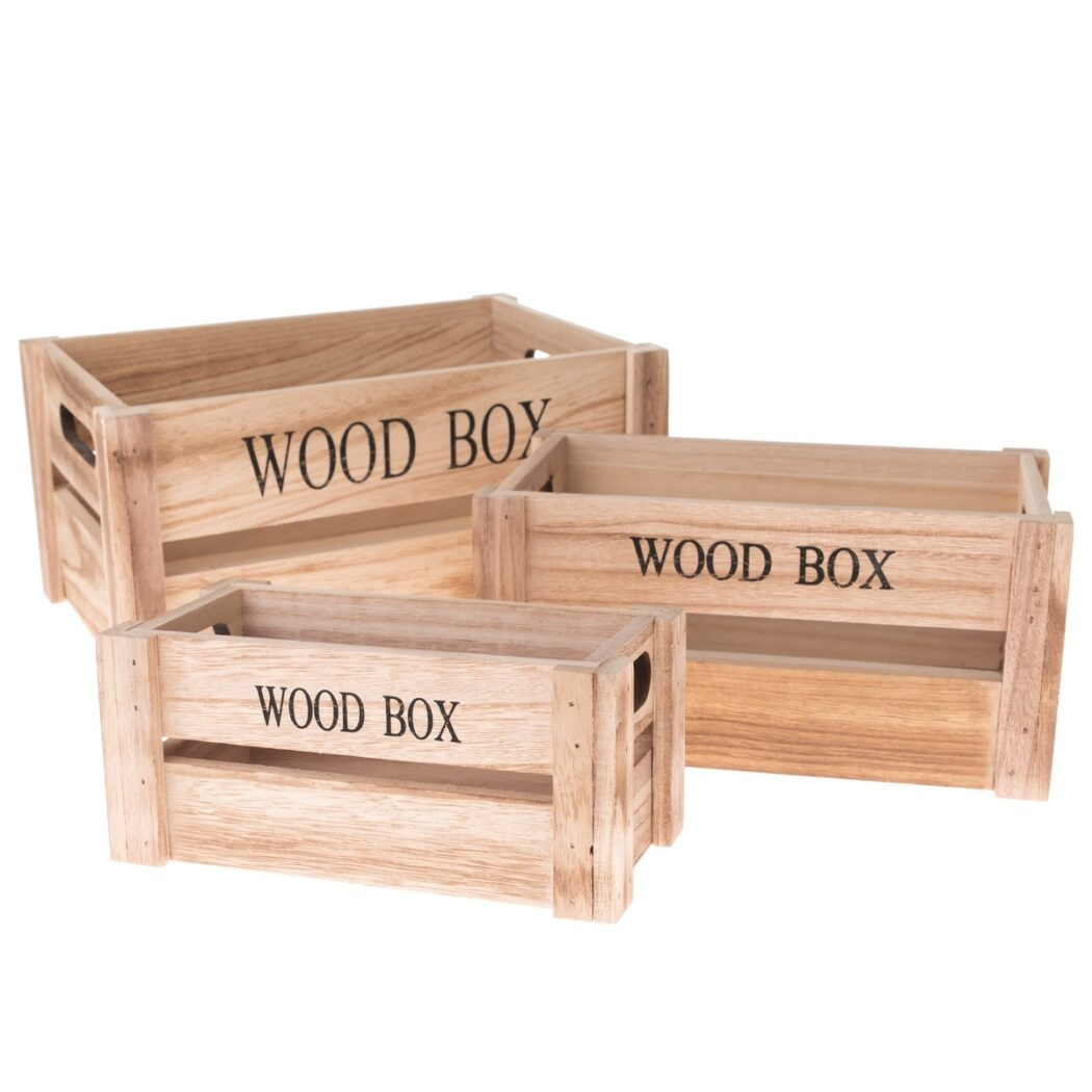 Sada dřevěných bedýnek Wood Box