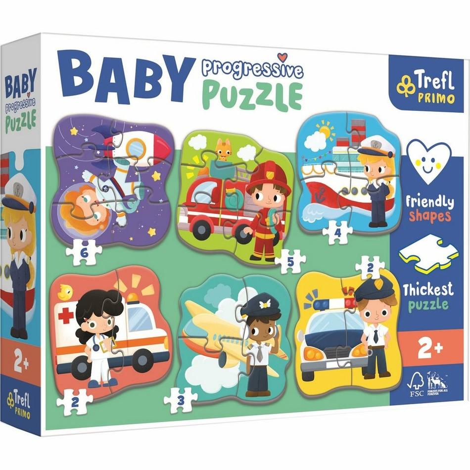 Trefl Baby puzzle Povolání a vozidla